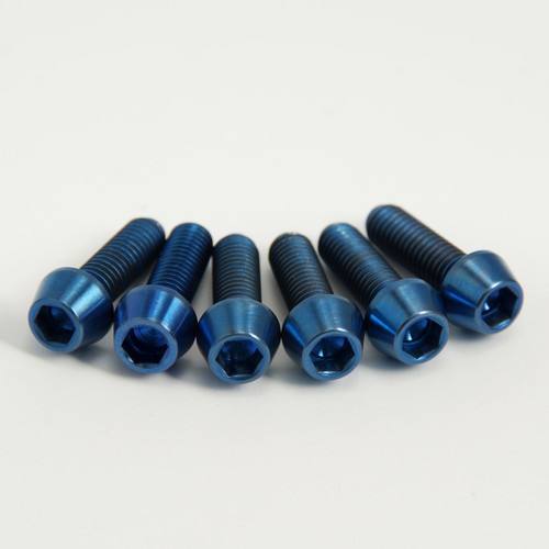 Bleu titane tige - bleu, boulons-